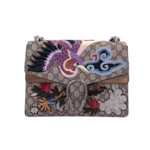 Gucci Dionysus Embroidered GG Supreme Shoulder Bag | Luna Bags