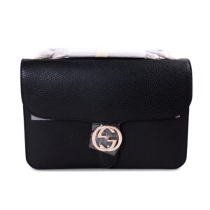 Gucci GG Interlocking Medium Leather Bag | Luna Bags