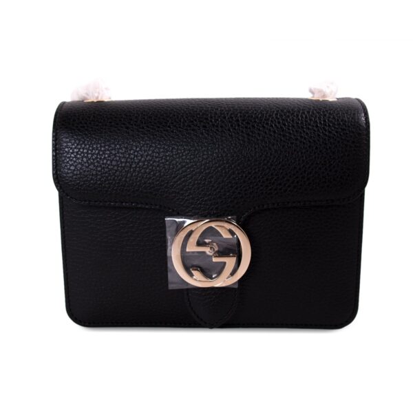 Gucci GG Interlocking Small Leather Bag | Luna Bags
