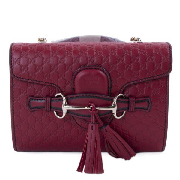 Gucci Guccissima Emily Small Chain Shoulder Bag | Luna Bags