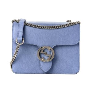 Gucci Icon GG Interlocking Mineral Blue Calf Leather Crossbody Bag | Luna Bags