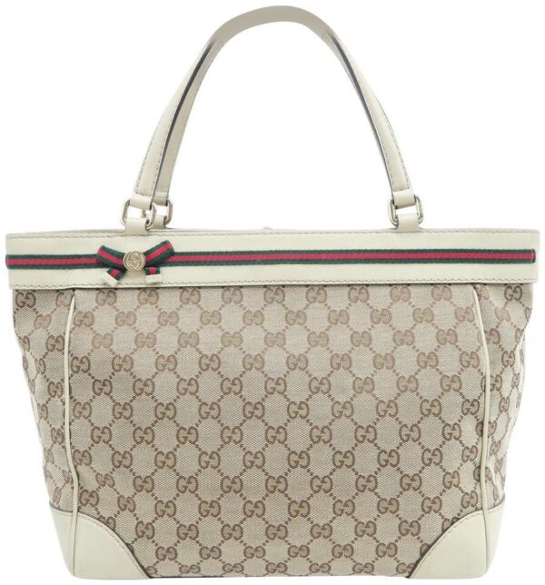 Gucci Mayfair Supreme Brown&tan Canvas Tote | Luna Bags