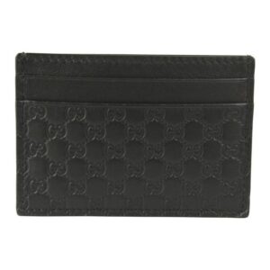 Gucci GG Microguccissima Black Calf Leather Small Cardholder Wallet | Luna Bags