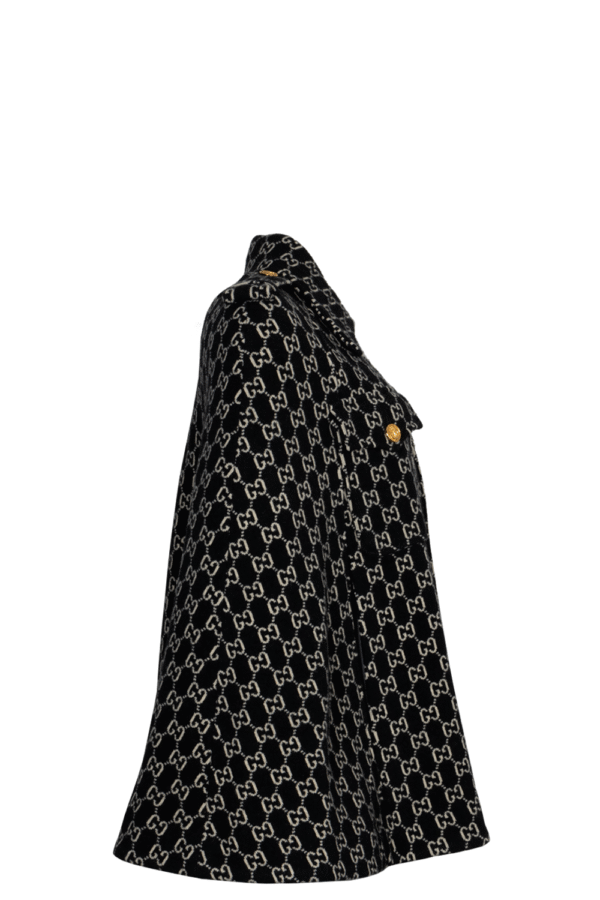 GUCCI GG Supreme Cape Wool Black White | Luna Bags