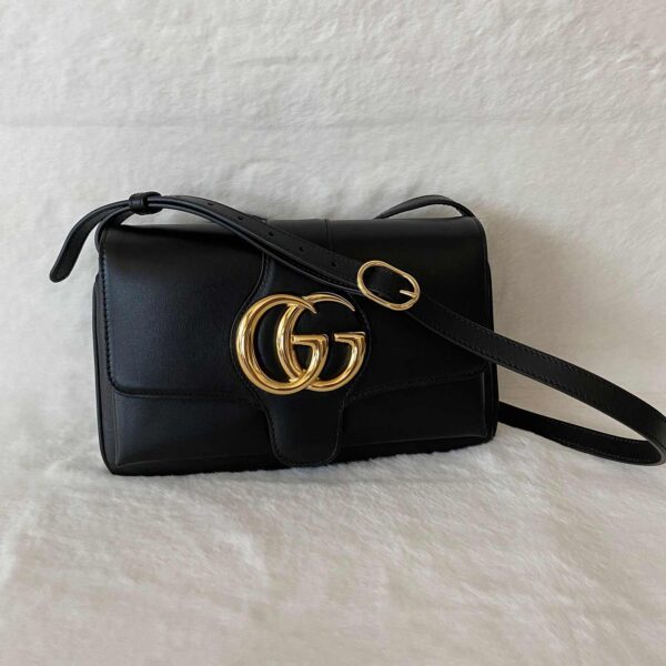 Gucci GG Marmont Leather Aril Shoulder Bag | Luna Bags