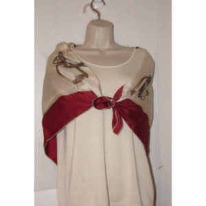 Gucci Black Gold Red Grey Navy Rust Xl Logo And Equestrian Print Silk Scarf | Luna Bags