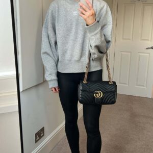 Gucci GG Black Marmont Small Shoulder Bag (RRP £1800) | Luna Bags