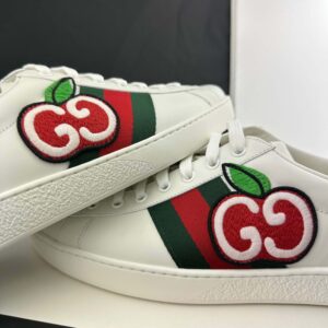 Gucci Ace Sneaker with GG Apple Patch and Signature Web | Luna Bags