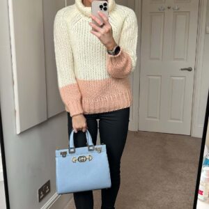 Gucci Pale Blue Medium Zumi Tote (RRP £2210) | Luna Bags