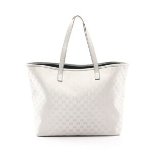 Gucci Gg Tote Bag White Canvas | Luna Bags