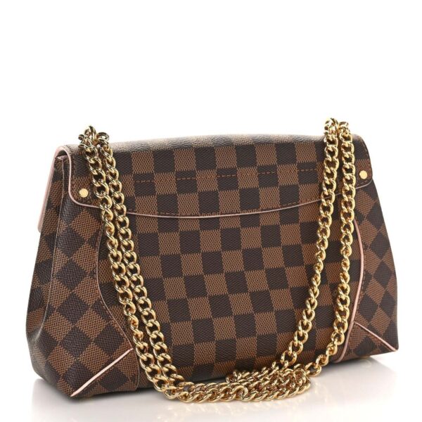 Louis Vuitton Caissa Damier Pink Coated Canvas Clutch Shoulder Bag | Luna Bags