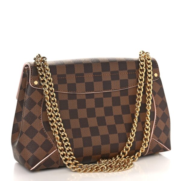 Louis Vuitton Caissa Damier Pink Coated Canvas Clutch Shoulder Bag | Luna Bags