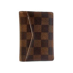 Louis Vuitton Damier Brown Canvas Small Bifold Pocket Organizer Wallet | Luna Bags