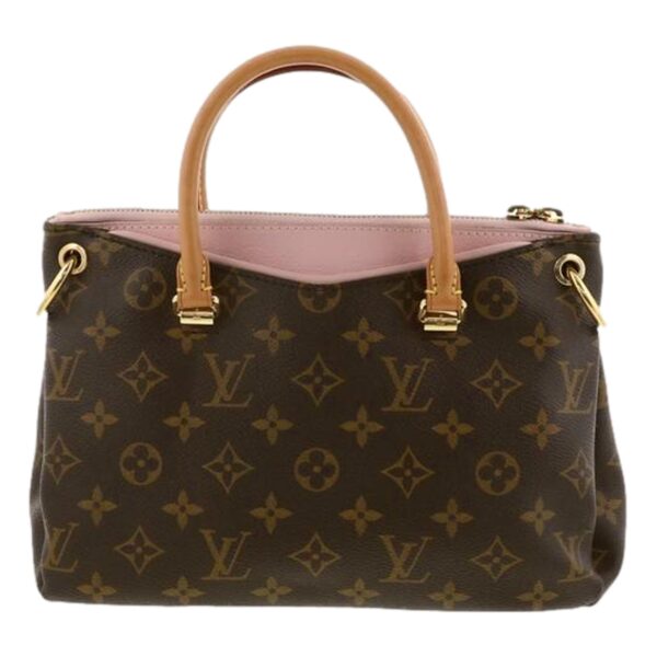Louis Vuitton Pallas BB Damier Pink Coated Canvas Satchel Bag with Strap | Luna Bags