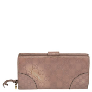 Gucci Beige Guccissima Leather Bree Bifold Wallet | Luna Bags