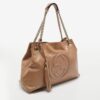 Gucci  Beige Patent Leather Medium Soho Chain Tote | Luna Bags - Image 5