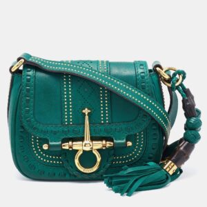 Gucci Green Leather Small Snaffle Bit Shoulder Bag | Luna Bags