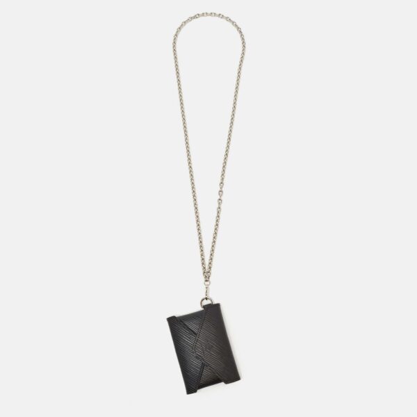 LOUIS VUITTON Black Epi Leather LV Pop Kirigami Necklace | Luna Bags
