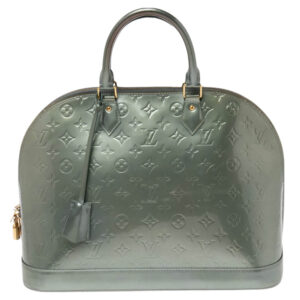 Louis Vuitton Givre Monogram Vernis Alma GM Bag | Luna Bags