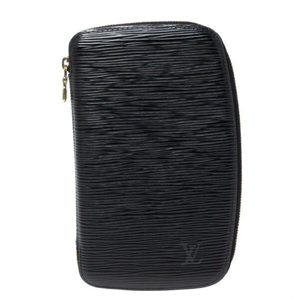 Louis Vuitton Black Epi Leather Geode Organizer Zippy Wallet | Luna Bags
