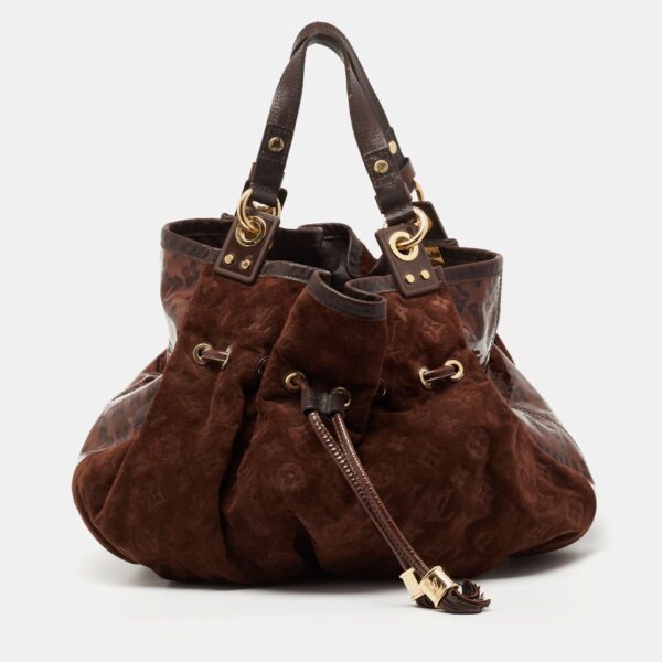 Louis Vuitton Espresso Monogram Suede Limited Edition Irene Bag | Luna Bags