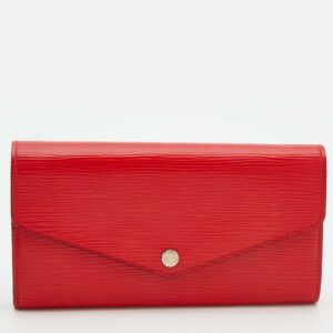 Louis Vuitton Coquelicot Epi Leather Sarah Wallet | Luna Bags