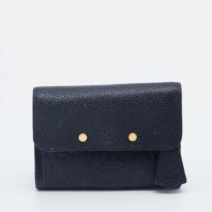 Louis Vuitton Black Monogram Empreinte Pont Neuf Compact Wallet | Luna Bags