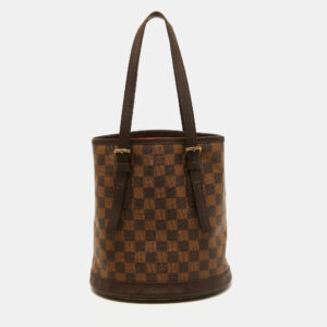 Louis Vuitton Damier Ebene Canvas Marais Bucket Bag | Luna Bags