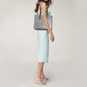 LOUIS VUITTON Black Monogram Denim and Leather OnTheGo MM Bag | Luna Bags
