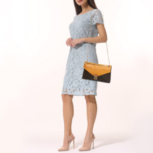 LOUIS VUITTON Safran Monogram Canvas Pallas Chain Bag | Luna Bags