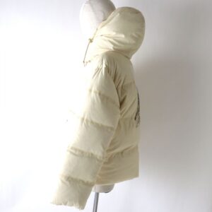 GUCCI Down jacket Outer: 100% polyester, Lining: 100% polyester, Filling: 80% down, Filling: 20% feather Ivorytype Women XXS Used | Luna Bags