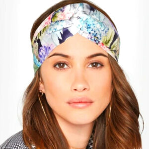 Gucci Hortensin Duchesse Floral Headband in Blue | Luna Bags