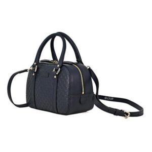Gucci O Borsa Microguccissima Crossbody in Navy | Luna Bags