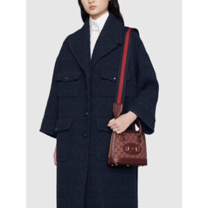 Gucci Horsebit 1955 GG Mini Bag in Burgundy | Luna Bags