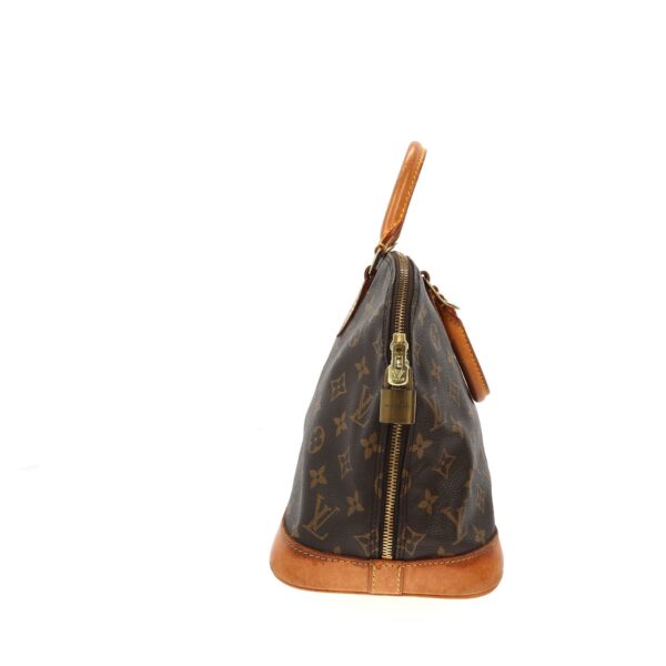 LOUIS VUITTON Alma Handbag in Brown Canvas | Luna Bags