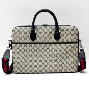 Gucci Business case with Interlocking G Men's blue | Luna Bags