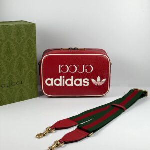 Gucci x adidas small shoulder bag red | Luna Bags