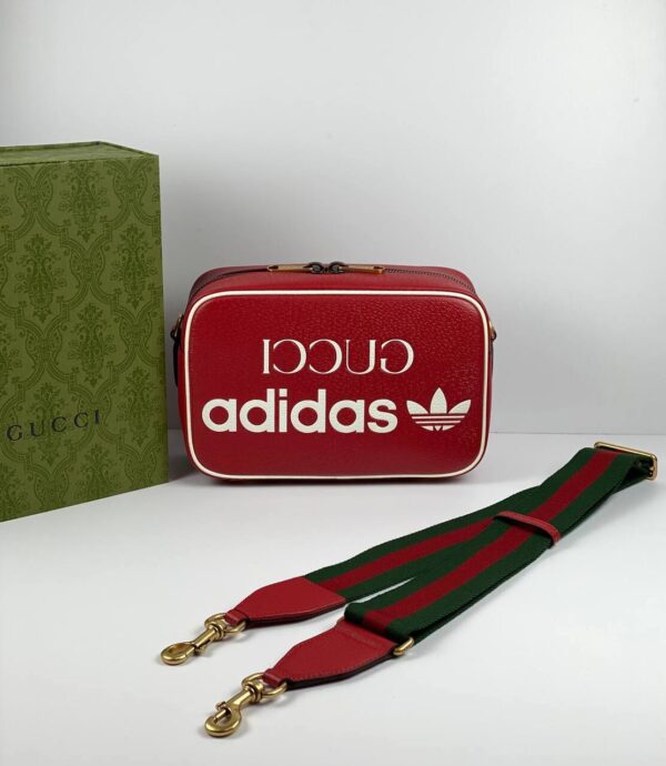 Gucci x adidas small shoulder bag red | Luna Bags