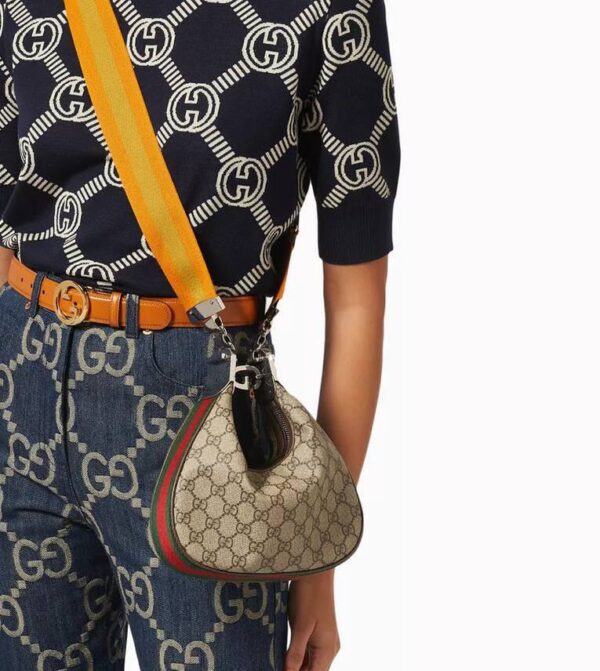 Gucci Attache Small Shoulder Bag in GG Supreme Canvas | Luna Bags
