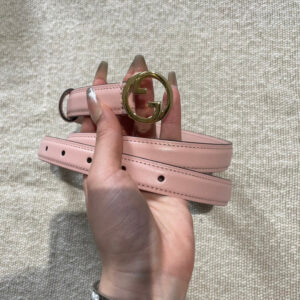 Gucci Blondie W20MM Women's Belt Pink | Luna Bags