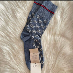 Gucci Medmuf Gag Socks Blue Winter Accessories | Luna Bags