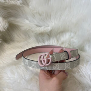 Gucci GG Marmont Thin Belt Pink 90 | Luna Bags