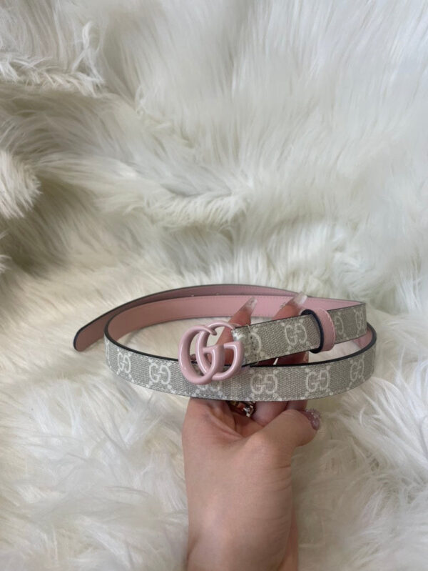 Gucci GG Marmont Thin Belt Pink 90 | Luna Bags