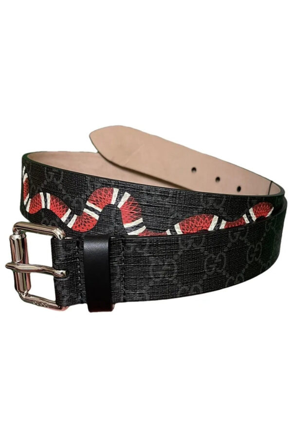 Gucci GG Kingsnake Black Belt | Luna Bags