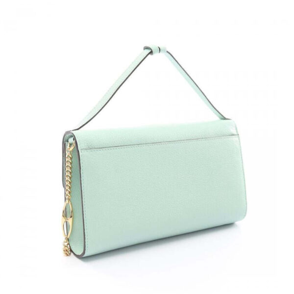 Gucci Zumi Handbag Leather Turquoise Blue 2way | Luna Bags