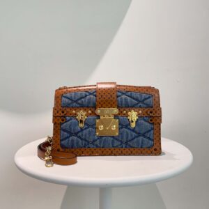 Louis Vuitton Denim Trunk Bag Blue Monogram Canvas Small | Luna Bags