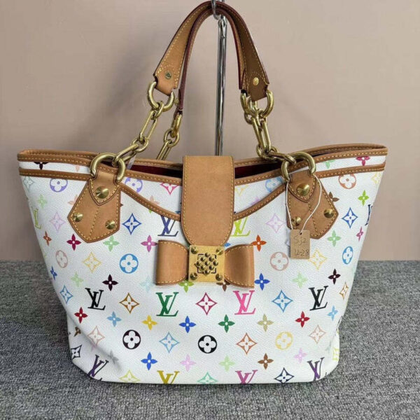 Louis Vuitton Annie Multicolor White Monogram Bag Medium | Luna Bags