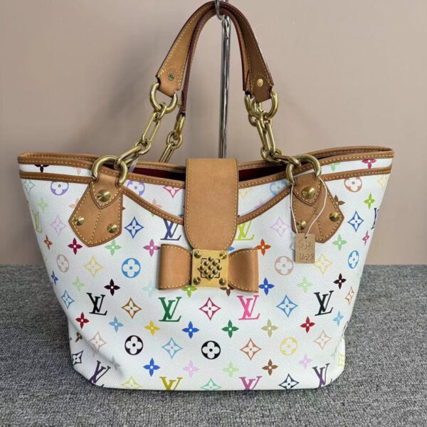 Louis Vuitton Annie Multicolor White Monogram Bag Medium | Luna Bags
