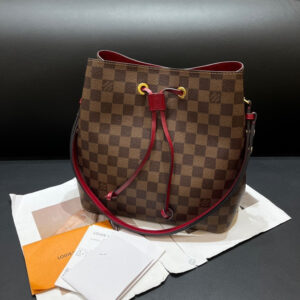 Louis Vuitton Damier Neo Noe Brown Canvas Bucket Bag 26x26x17cm | Luna Bags