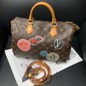 Louis Vuitton Speedy 30 Monogram Brown Canvas Shoulder Bag 30x22x17 | Luna Bags